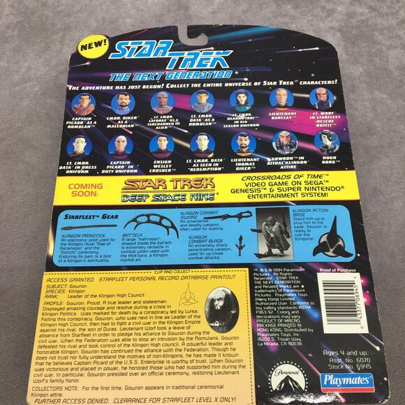 STAR TREK The Next Generation Gowron 7th Season Collector Series Figure - Picture 5 of 9